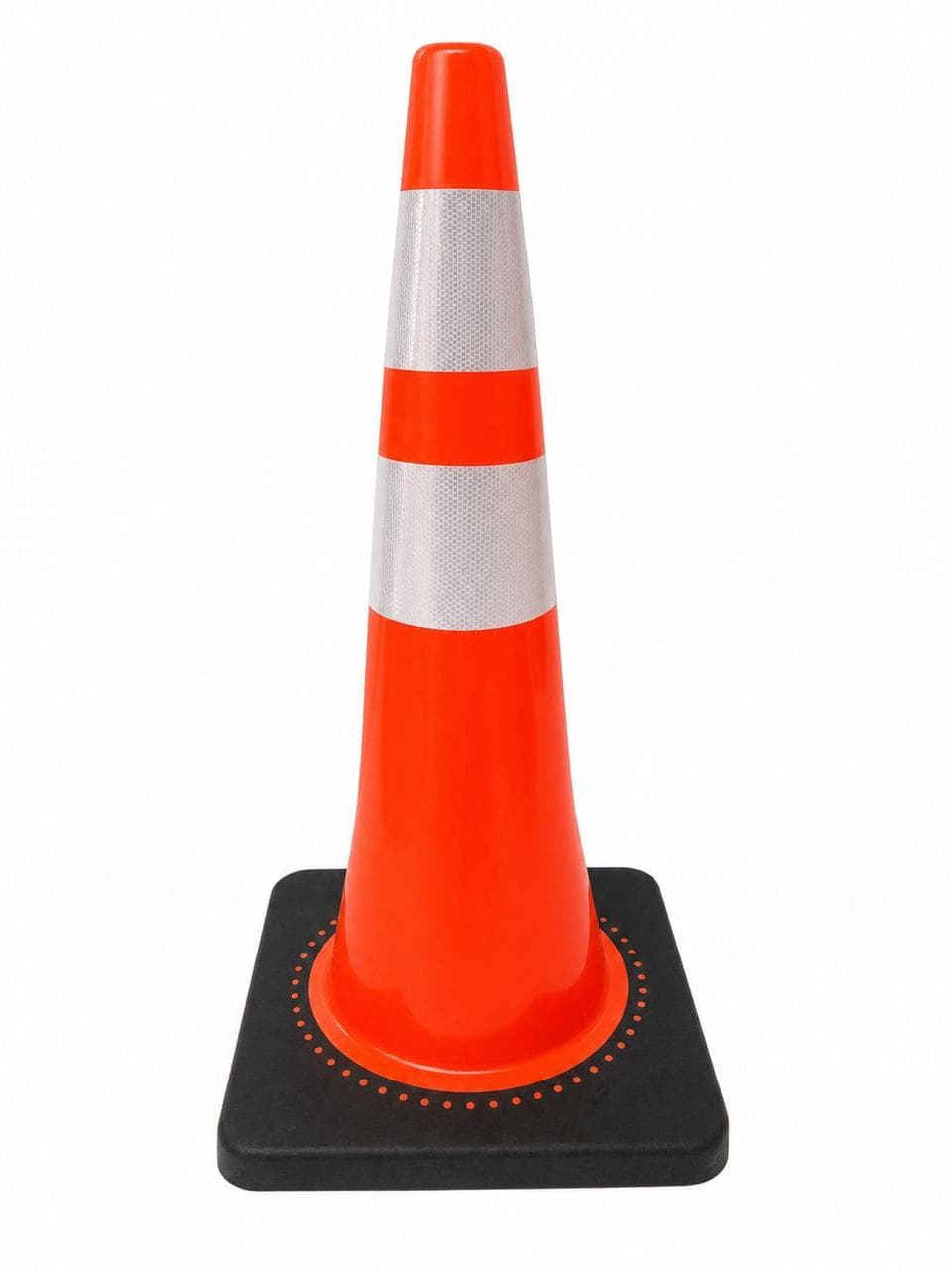 Cone Flexível Emborrachado com Faixa Refletiva - 75cm