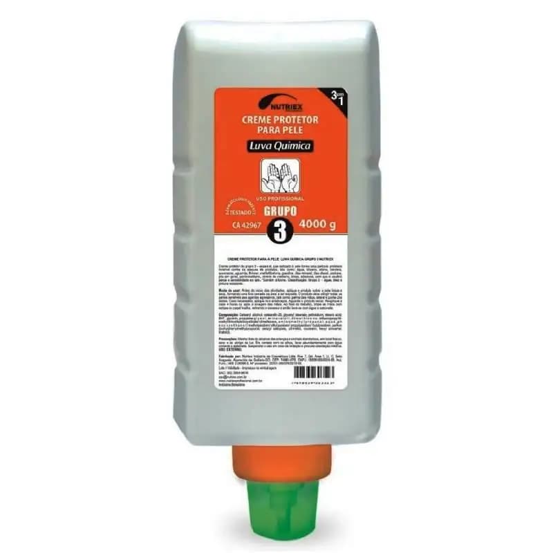 Creme Protetor Luva Química GRUPO 3 - 4 LITROS