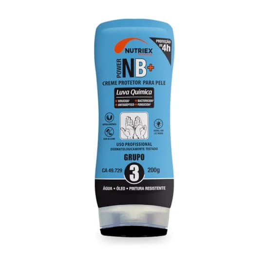 Creme Protetor Luva Química NB+ GRUPO 3 - 200ML