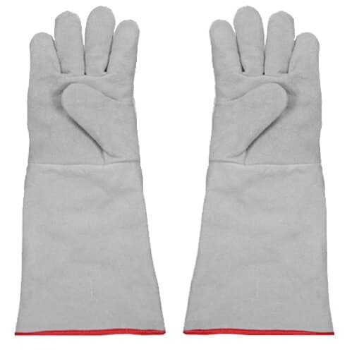 Luva de Raspa Com Forro para Soldador - 30CM