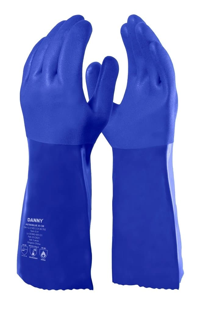 Luva de PVC PETROBLUE, (35 cm)