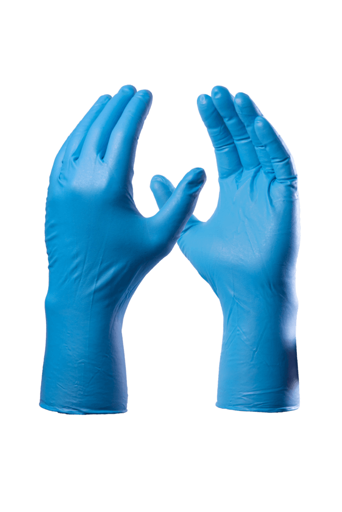 Luva Sensiflex Flex Azul, Caixa com 100 unidades